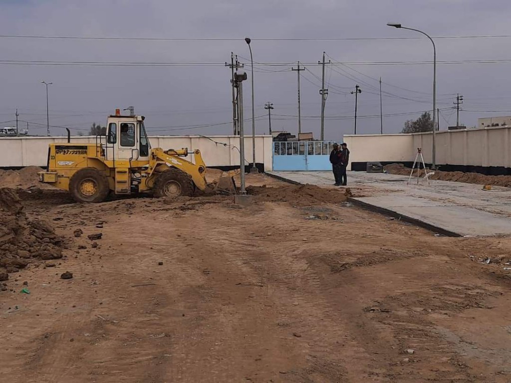 زيارة المدير المفوض لشركة سما ارض الوطن للمقاولات الى موقع المشروع ماء اصلاح الجبايش